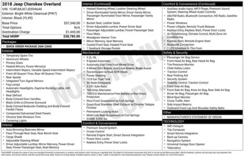 More photos of 2018 Jeep Cherokee Overland at Zeigler BMW of Kalamazoo, MI