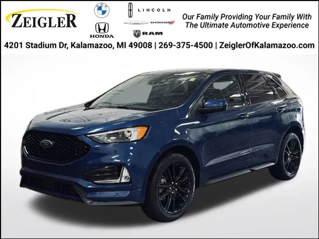 Blue 2022 Ford Edge ST Line for sale in Kalamazoo, MI