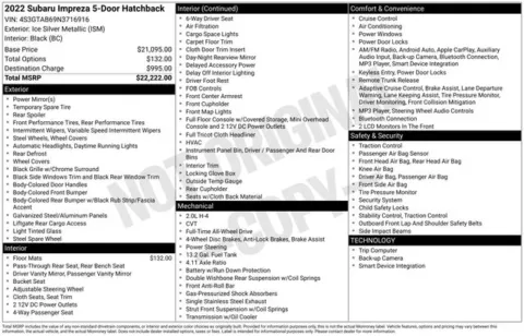 More photos of 2022 Subaru Impreza at Zeigler BMW of Kalamazoo, MI