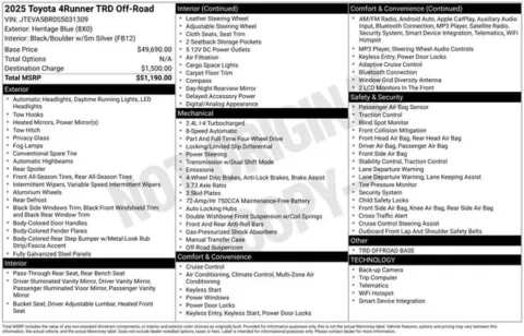 More photos of 2025 Toyota 4Runner TRD Off-Road at Zeigler BMW of Kalamazoo, MI