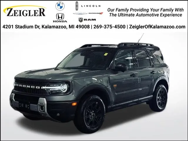 Gray 2025 Ford Bronco Sport Badlands for sale in Kalamazoo, MI
