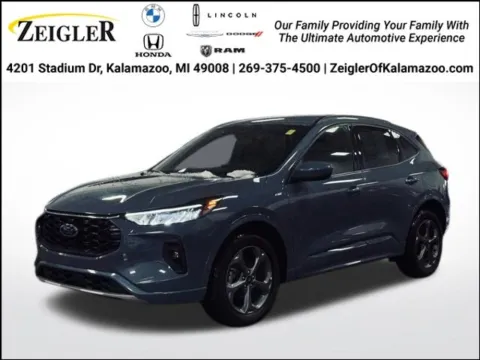 Blue 2024 Ford Escape Hybrid ST-Line Select for sale in Kalamazoo, MI
