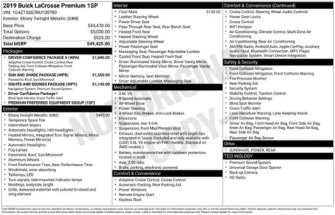 More photos of 2019 Buick LaCrosse Premium I Group at Zeigler BMW of Kalamazoo, MI