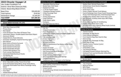 More photos of 2023 Chrysler Voyager LX at Zeigler BMW of Kalamazoo, MI