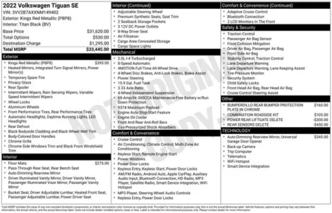 More photos of 2022 Volkswagen Tiguan 2.0T SE at Zeigler BMW of Kalamazoo, MI