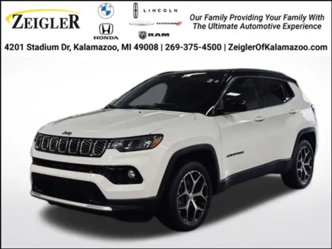 White 2024 Jeep Compass Limited for sale in Kalamazoo, MI