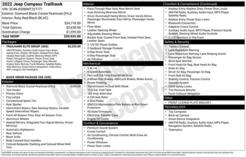 More photos of 2022 Jeep Compass Trailhawk at Zeigler BMW of Kalamazoo, MI