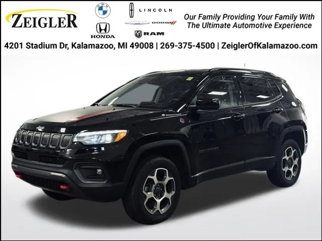 Black 2022 Jeep Compass Trailhawk for sale in Kalamazoo, MI