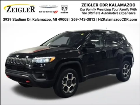 Black 2022 Jeep Compass Trailhawk for sale in Kalamazoo, MI