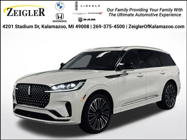 White 2025 Lincoln Aviator Black Label for sale in Kalamazoo, MI