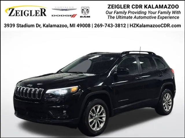 Black 2022 Jeep Cherokee Latitude Lux for sale in Kalamazoo, MI