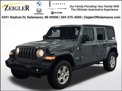 Gray 2018 Jeep Wrangler Unlimited Sport S for sale in Kalamazoo, MI