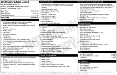 More photos of 2023 Subaru Outback Limited at Zeigler BMW of Kalamazoo, MI