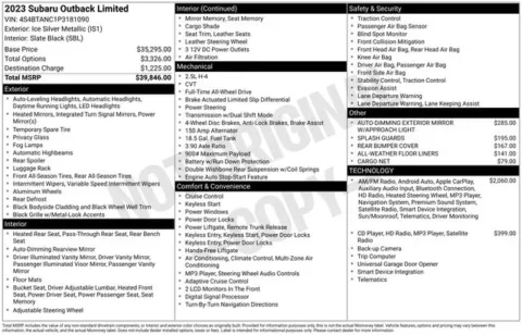 More photos of 2023 Subaru Outback Limited at Zeigler BMW of Kalamazoo, MI