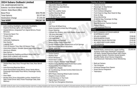 More photos of 2024 Subaru Outback Limited at Zeigler BMW of Kalamazoo, MI