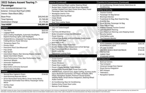 More photos of 2022 Subaru Ascent Touring at Zeigler BMW of Kalamazoo, MI