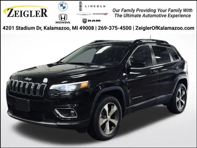 Black 2022 Jeep Cherokee Limited for sale in Kalamazoo, MI