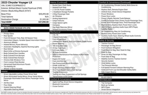 More photos of 2023 Chrysler Voyager LX at Zeigler BMW of Kalamazoo, MI