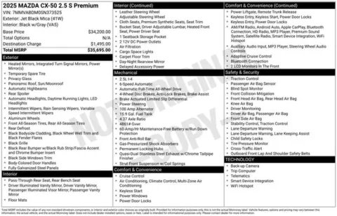 More photos of 2025 Mazda CX-50 2.5 S Premium Package at Zeigler BMW of Kalamazoo, MI