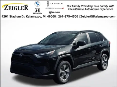 Black 2023 Toyota RAV4 Hybrid LE for sale in Kalamazoo, MI