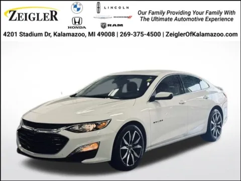 White 2024 Chevrolet Malibu RS for sale in Kalamazoo, MI