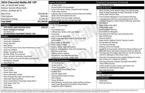 More photos of 2024 Chevrolet Malibu RS at Zeigler BMW of Kalamazoo, MI