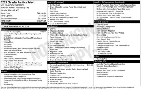 More photos of 2025 Chrysler Pacifica Select at Zeigler BMW of Kalamazoo, MI