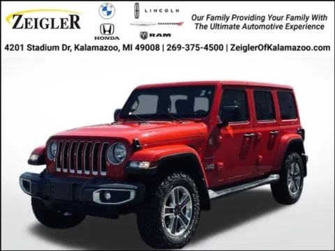 Red 2021 Jeep Wrangler Unlimited Sahara for sale in Kalamazoo, MI