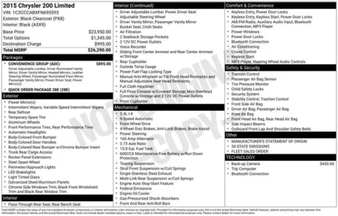 More photos of 2015 Chrysler 200 Limited at Zeigler BMW of Kalamazoo, MI