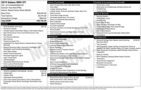 More photos of 2019 Subaru WRX STi at Zeigler BMW of Kalamazoo, MI