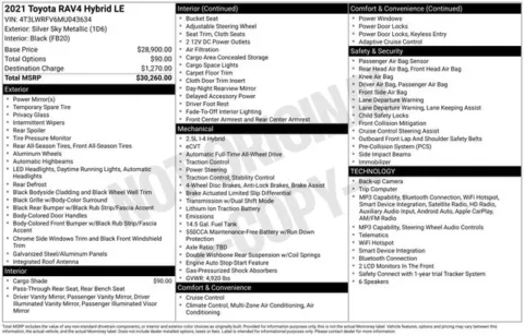 More photos of 2021 Toyota RAV4 Hybrid LE at Zeigler BMW of Kalamazoo, MI