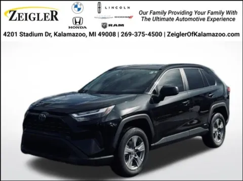 Black 2024 Toyota RAV4 Hybrid LE for sale in Kalamazoo, MI