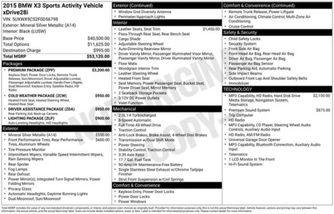 More photos of 2015 BMW X3 xDrive28i at Zeigler BMW of Kalamazoo, MI