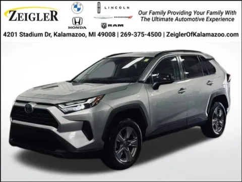 Silver 2023 Toyota RAV4 Hybrid LE for sale in Kalamazoo, MI