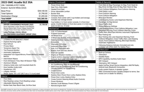 More photos of 2023 GMC Acadia SLE at Zeigler BMW of Kalamazoo, MI