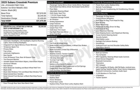 More photos of 2025 Subaru Crosstrek Premium at Zeigler BMW of Kalamazoo, MI