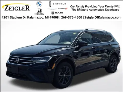 Black 2023 Volkswagen Tiguan 2.0T SE for sale in Kalamazoo, MI