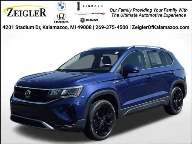 Blue 2023 Volkswagen Taos 1.5T SE for sale in Kalamazoo, MI