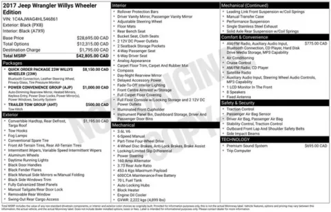 More photos of 2017 Jeep Wrangler Willys Wheeler at Zeigler BMW of Kalamazoo, MI