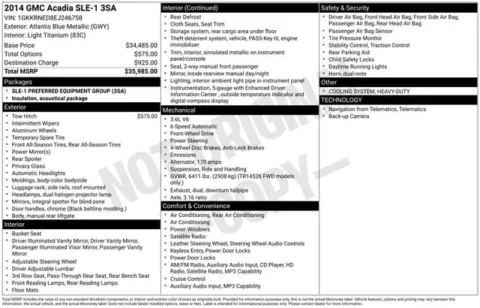 More photos of 2014 GMC Acadia SLE-1 at Zeigler BMW of Kalamazoo, MI