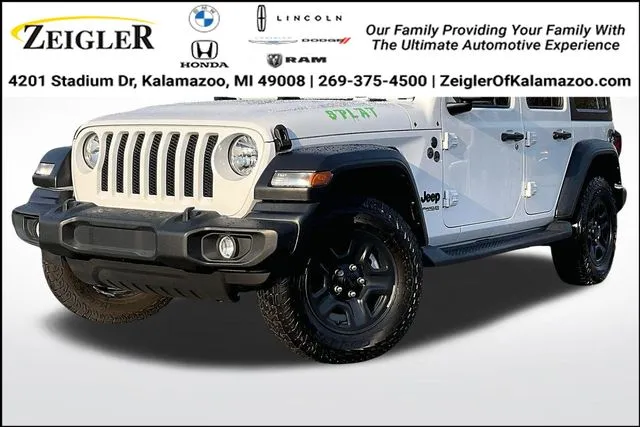 White 2022 Jeep Wrangler Unlimited Sport for sale in Kalamazoo, MI