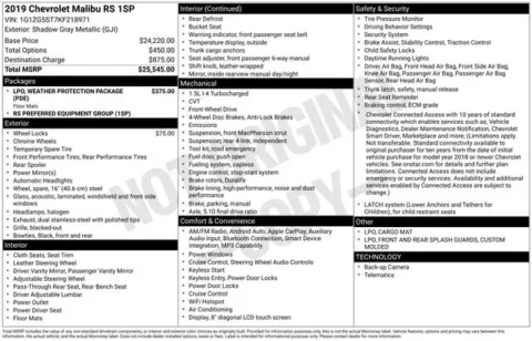 More photos of 2019 Chevrolet Malibu RS at Zeigler BMW of Kalamazoo, MI