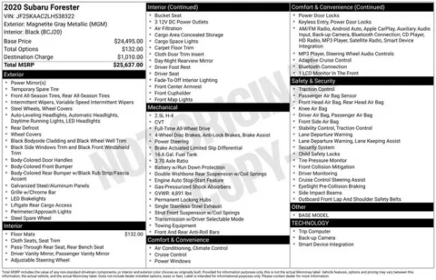 More photos of 2020 Subaru Forester at Zeigler BMW of Kalamazoo, MI