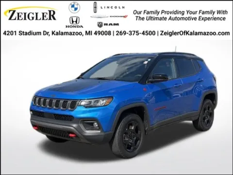 Blue 2023 Jeep Compass Trailhawk for sale in Kalamazoo, MI
