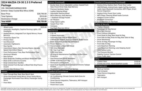 More photos of 2024 Mazda CX-30 2.5 S Preferred Package at Zeigler BMW of Kalamazoo, MI