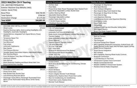 More photos of 2023 Mazda CX-9 Touring at Zeigler BMW of Kalamazoo, MI