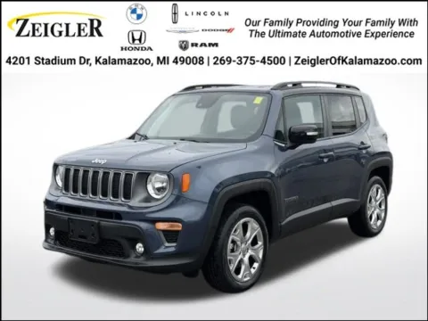 Blue 2022 Jeep Renegade Limited for sale in Kalamazoo, MI