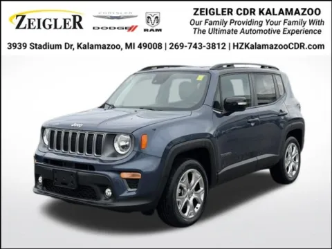 Blue 2022 Jeep Renegade Limited for sale in Kalamazoo, MI