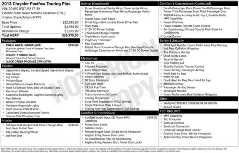 More photos of 2018 Chrysler Pacifica Touring Plus at Zeigler BMW of Kalamazoo, MI