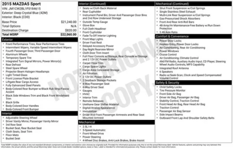 More photos of 2015 Mazda Mazda5 Sport at Zeigler BMW of Kalamazoo, MI